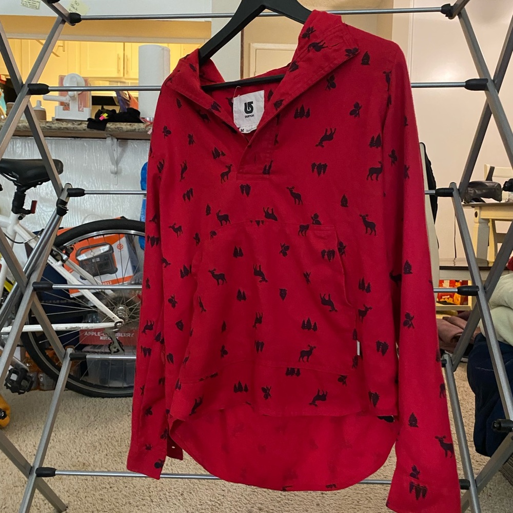 Burton Casual Hooded Long Sleeve Shirt